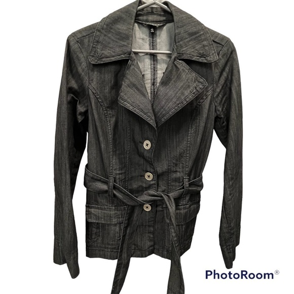 BACCINI jacket heathered black chambray size small - Picture 1 of 12